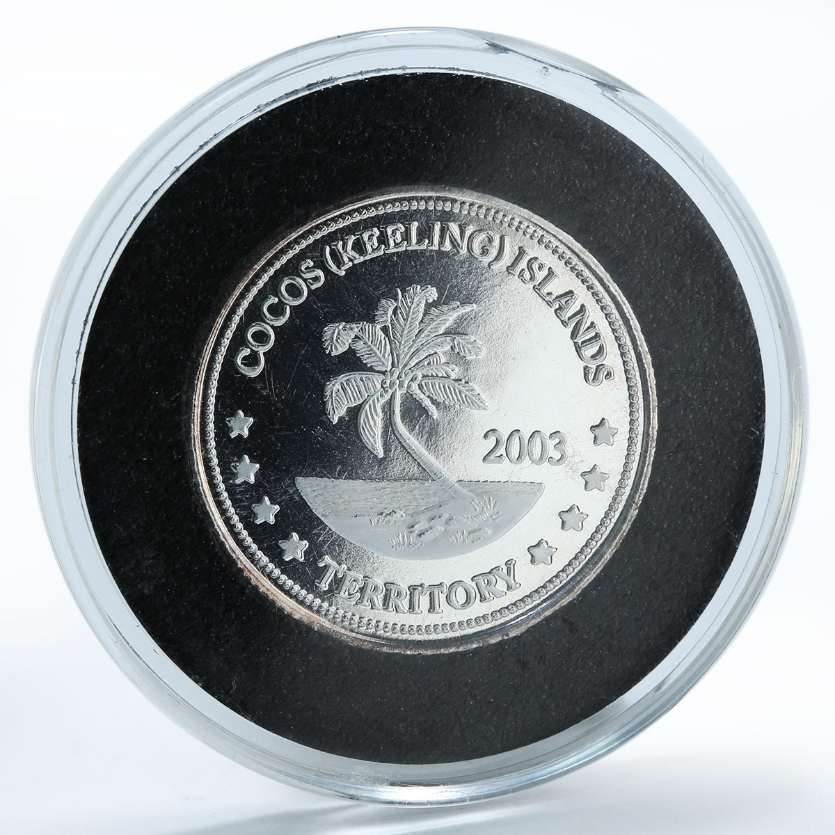 Cocos Islands 10 dollars Charles Darwin Visit April 2-12 1836 proof coin 2003