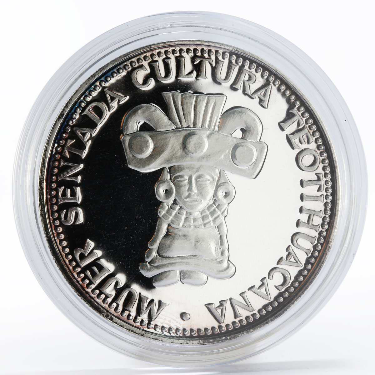 Paraguay 150 guaranies Mujer Sentada Cultura Teotihuacana silver proof coin 1973