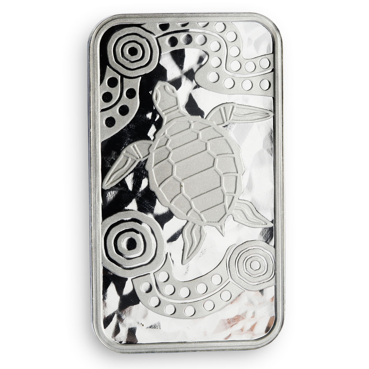 Australia 1 dollar Turtle Dreaming Series silver rectangular 1 oz coin 2008