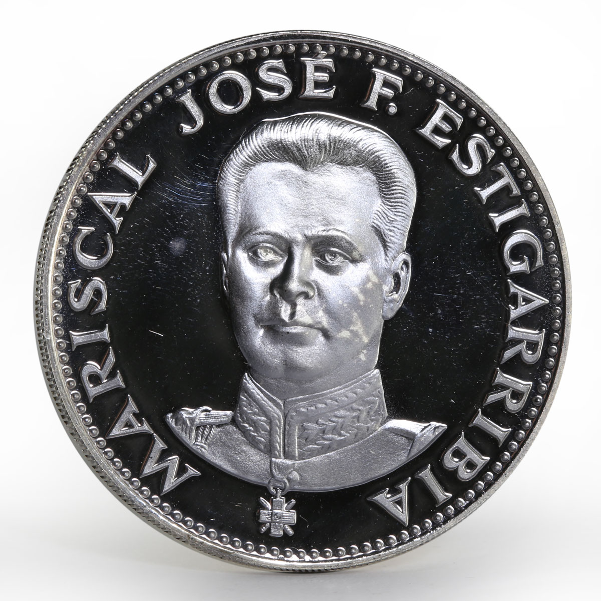 Paraguay 150 guaranies Jose Felix Estigarribia silver coin 1973