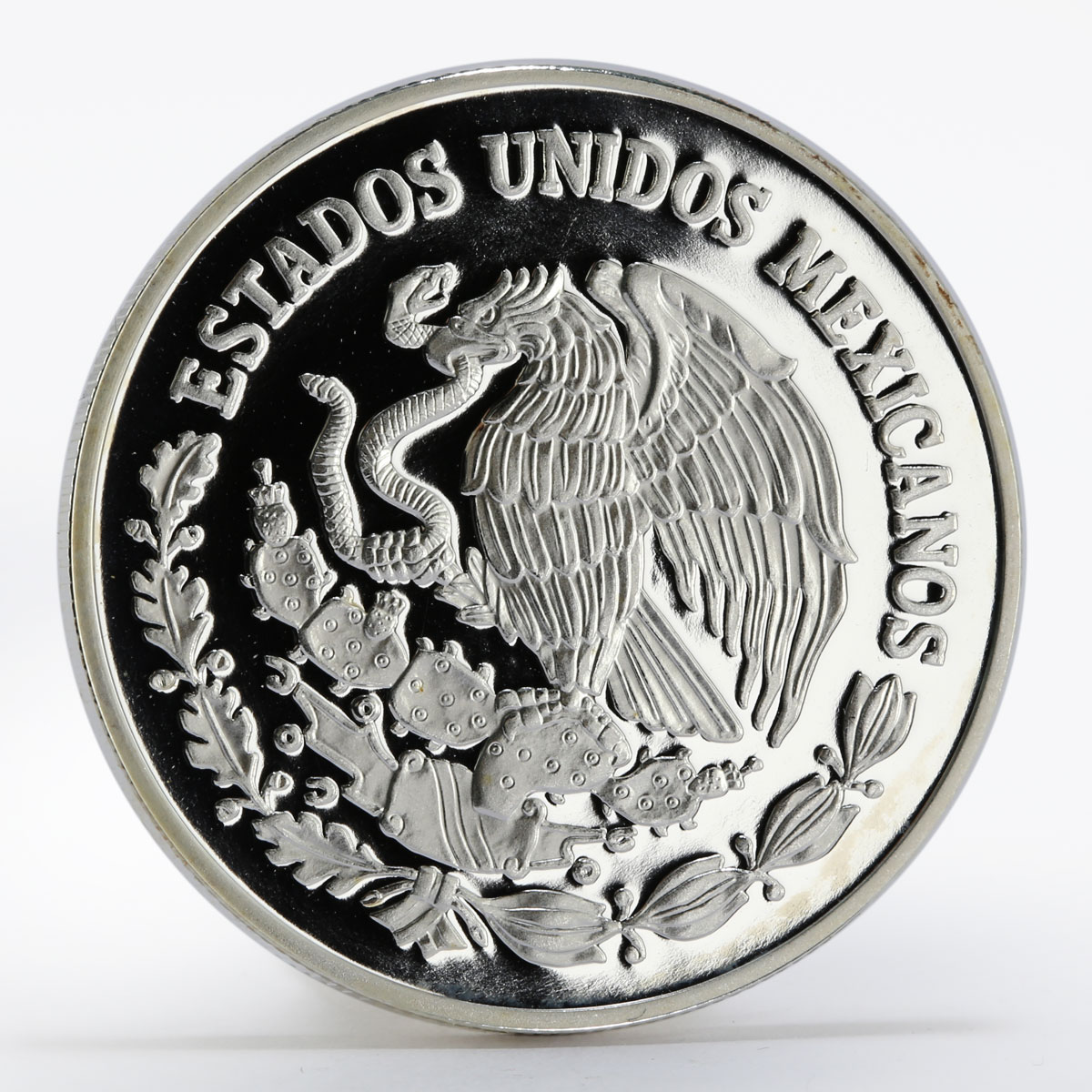 Mexico 5 pesos World Wildlife Fund Wolf Lobo silver proof coin 1998