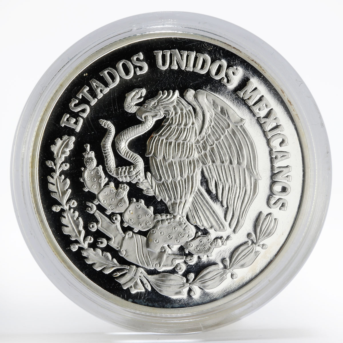 Mexico 5 pesos World Wildlife Fund Wolf Lobo silver proof coin 1998