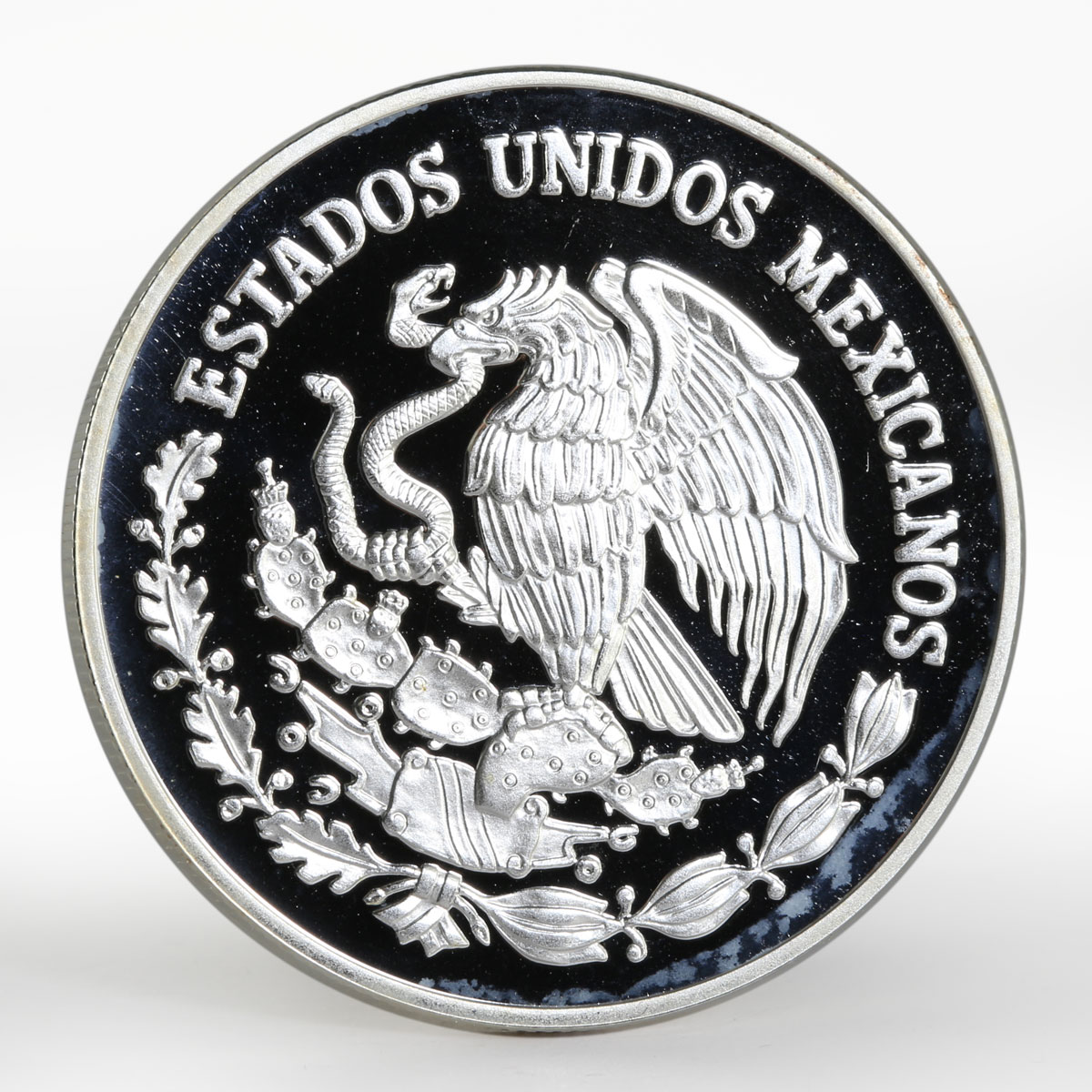 Mexico 5 pesos World Wildlife Fund Wolf Lobo silver proof coin 1998