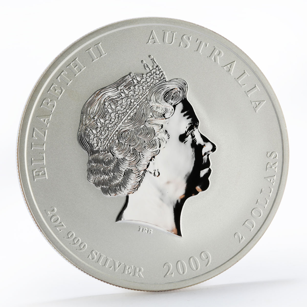 Australia 2 dollars Year of The Ox Lunar Series II silver coin 2009