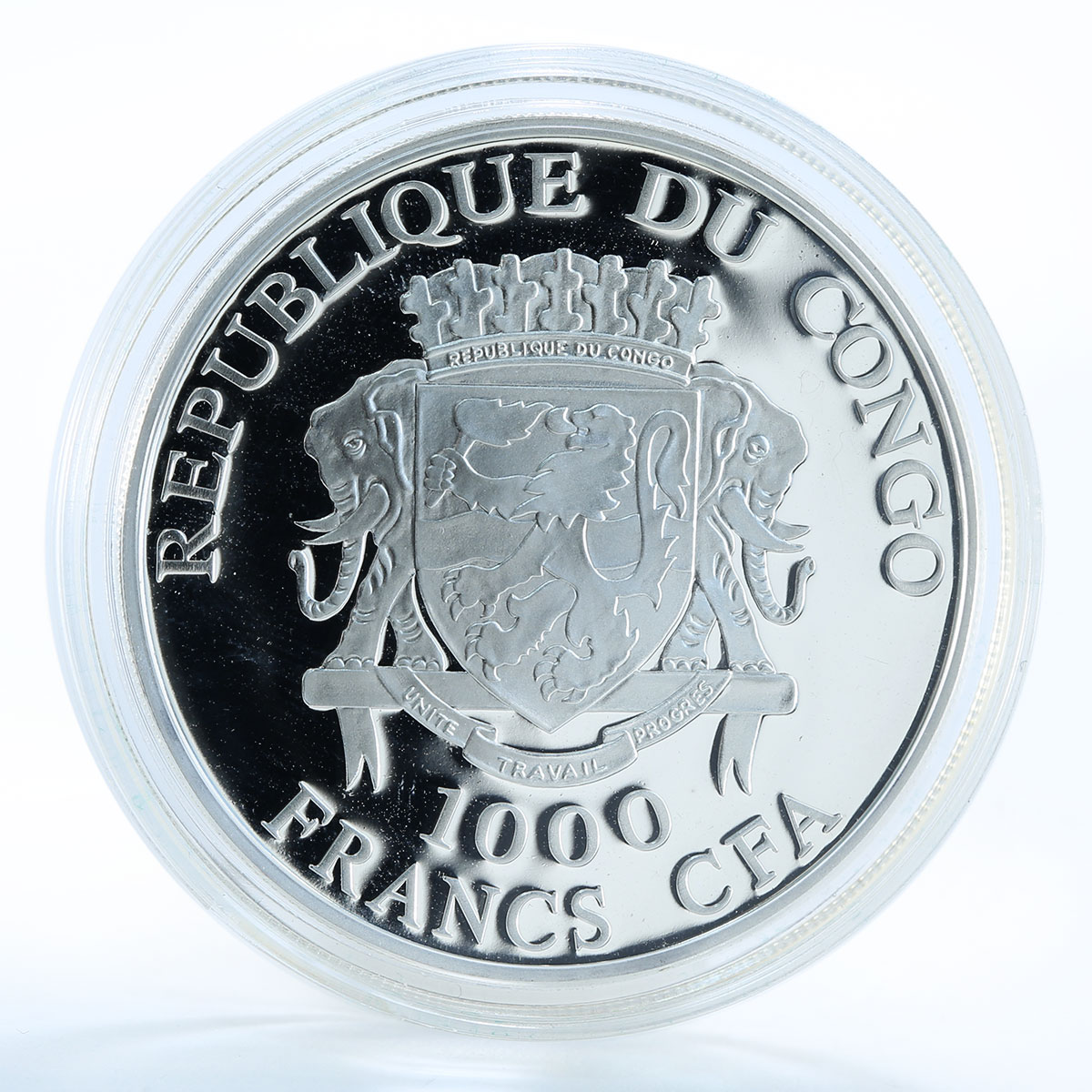 Congo 1000 francs Church sacrament wedding mystery ceremony silver coin 2011