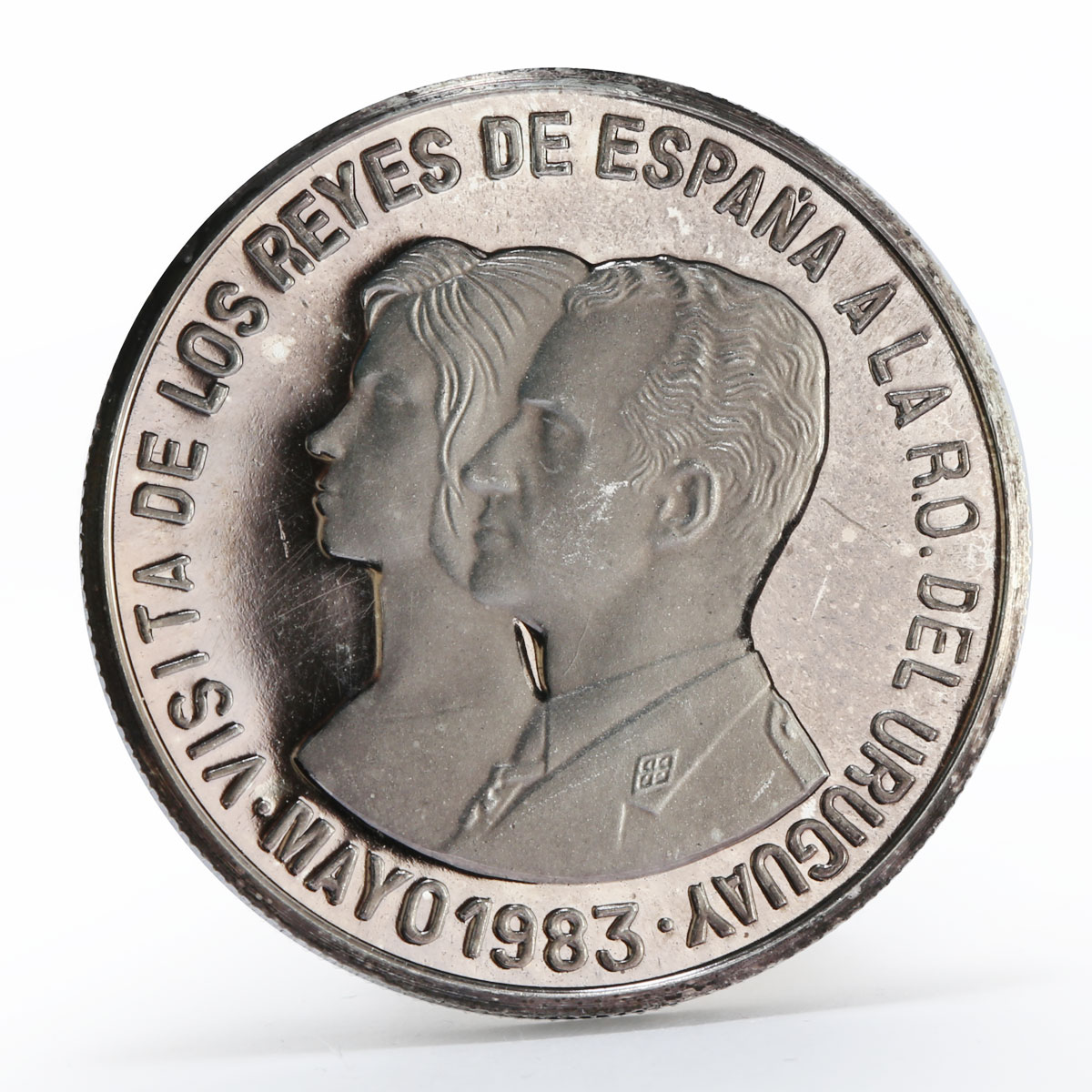 Uruguay 20000 pesos King and Queen prueba coin 1983