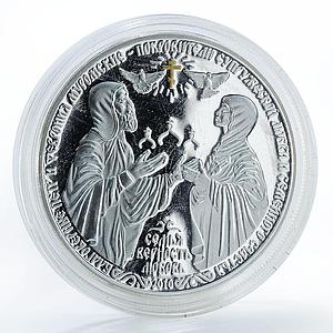 Congo 1000 francs Peter and Phewa Religion silver coin 2010