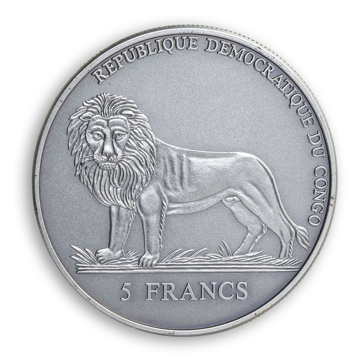 Congo 5 francs Sailor calendar for 50 years time anchor marine copper coin 2004