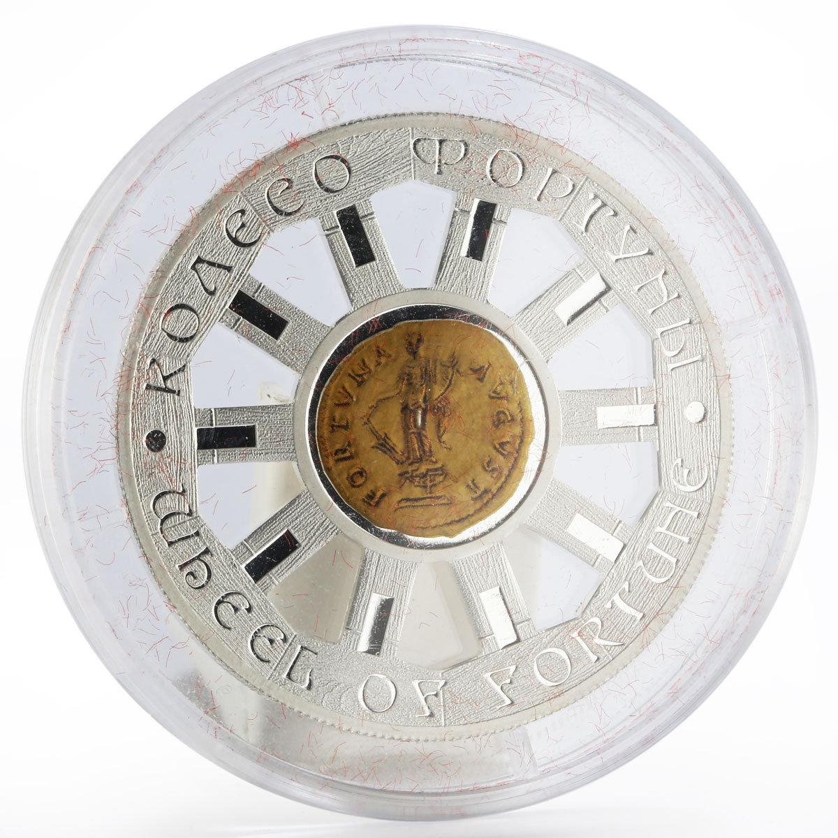 Niue 1 dollar Wheel of Fortune colored silver proof coin 2014