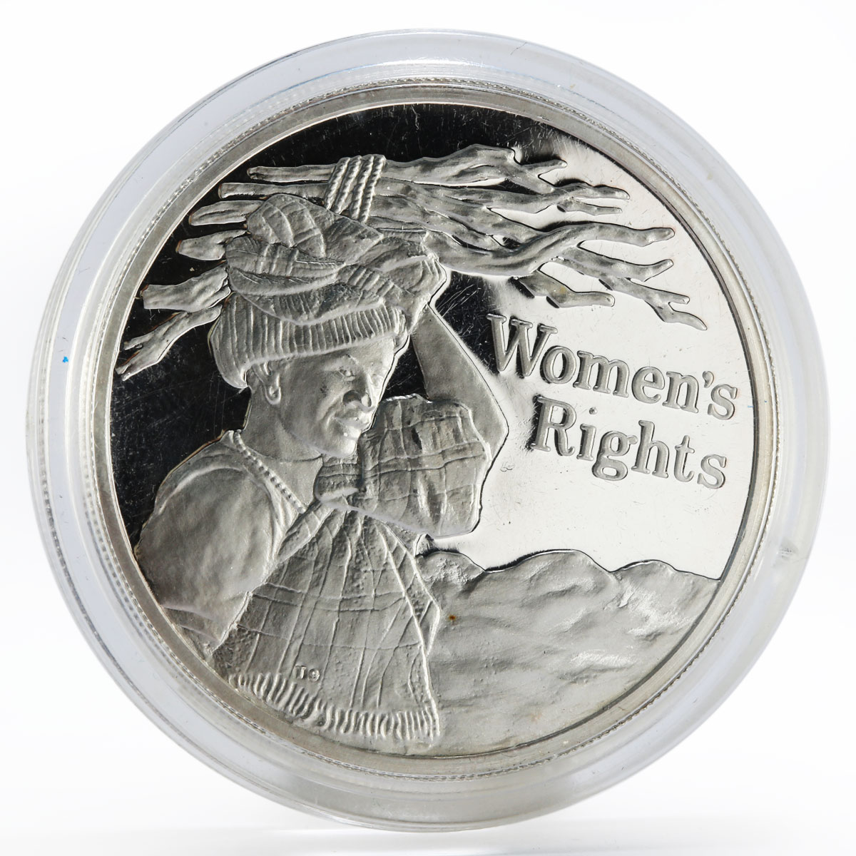 Zambia 500 kwacha Women's Rights proof silver coin 1994