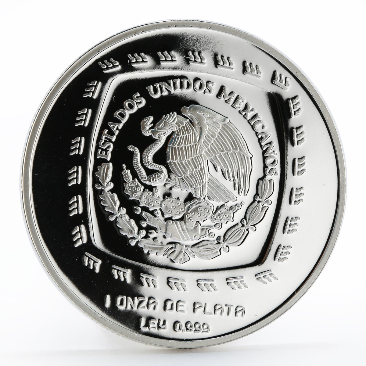 Mexico 5 pesos Olmec Series Senor de las Limas proof silver coin 1996