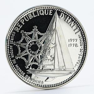Haiti 100 gourdes 20th Anniversary of the European Market proof silver coin 1977