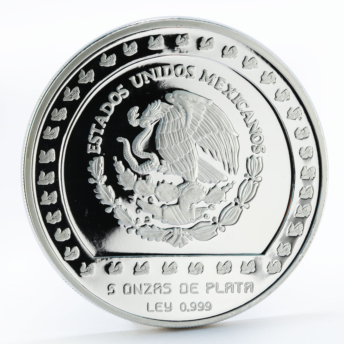Mexico 10 pesos Piedra de Tizoc proof silver coin 1993