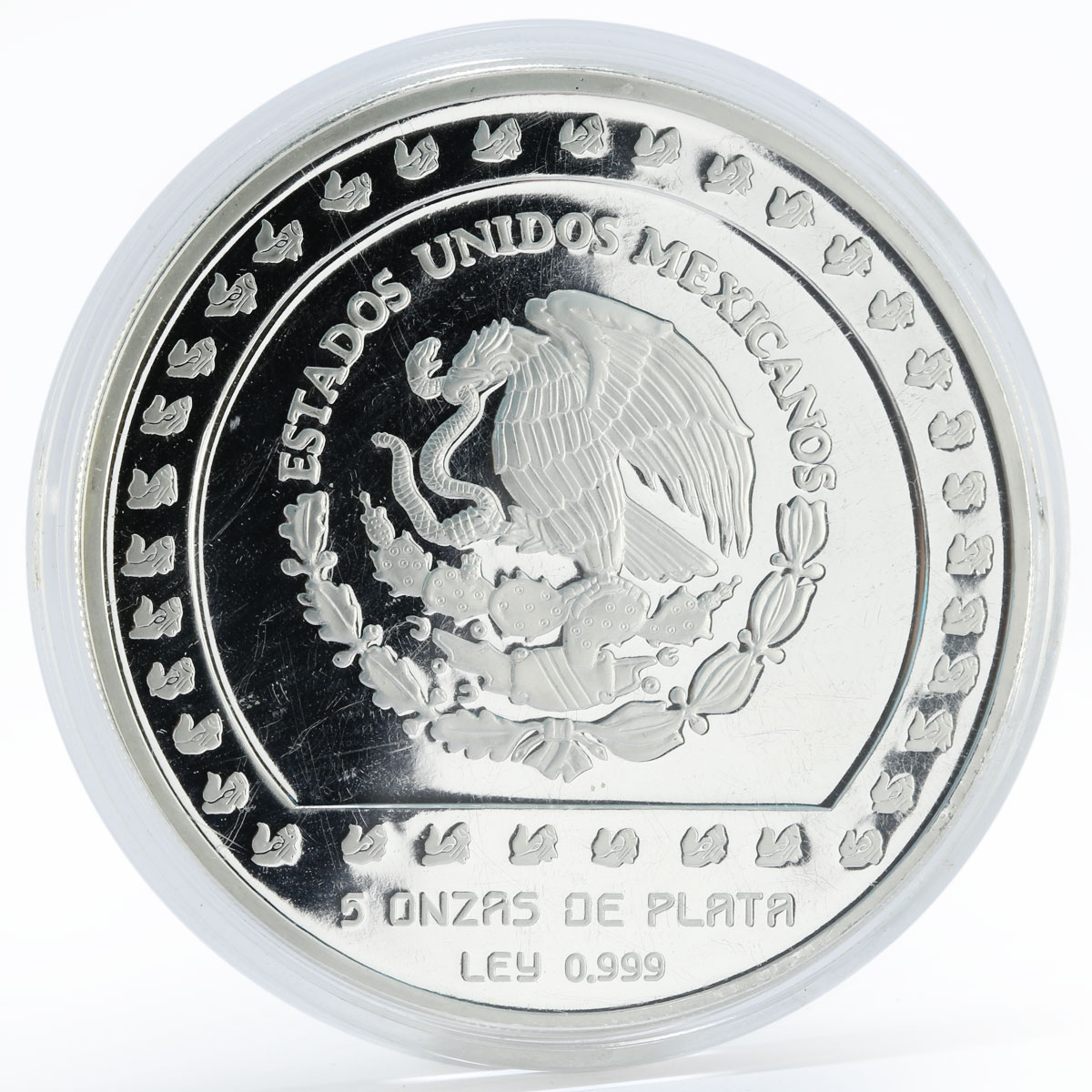 Mexico 10 pesos Piedra de Tizoc proof silver coin 1993