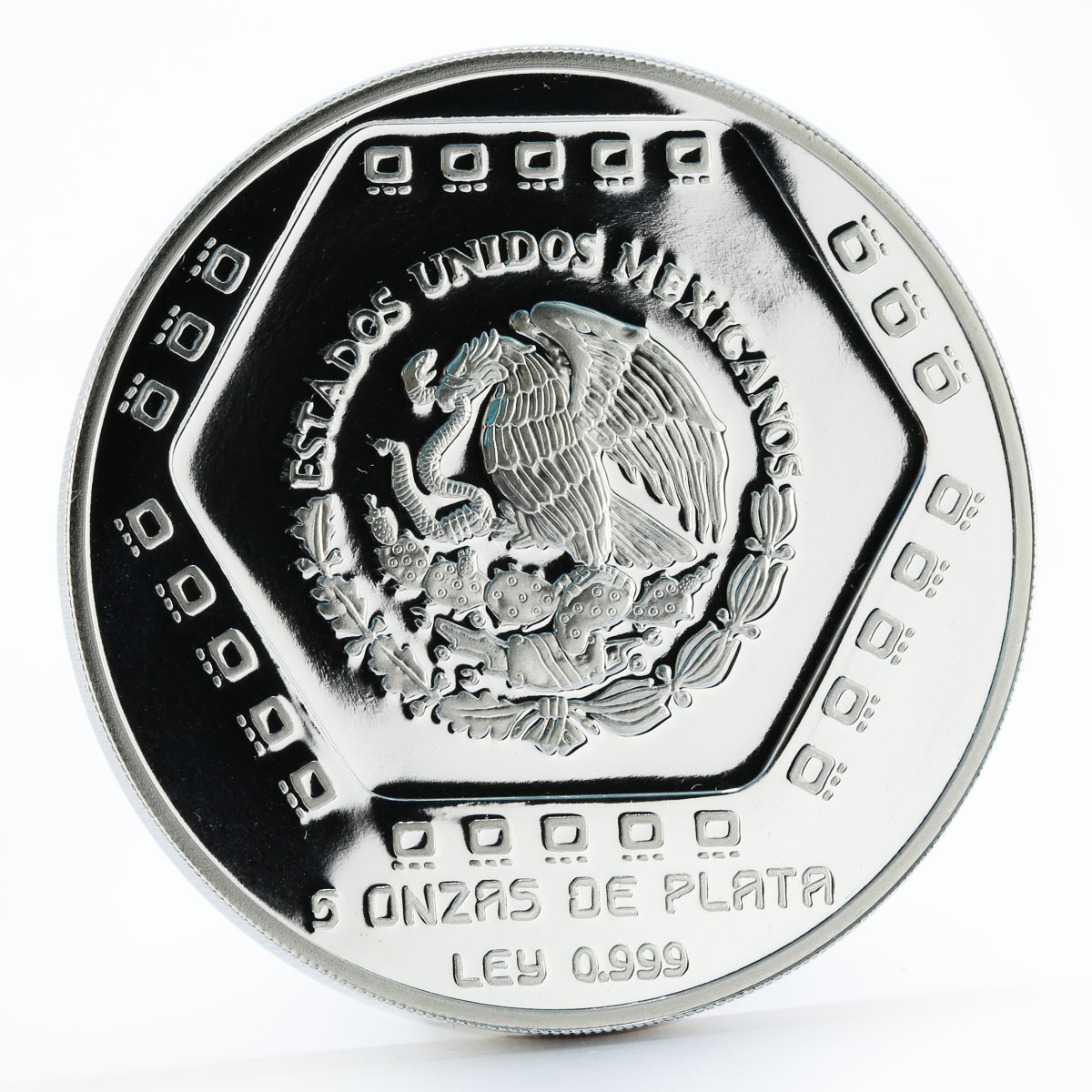 Mexico 10 pesos Piramide del Castillo proof silver coin 1994