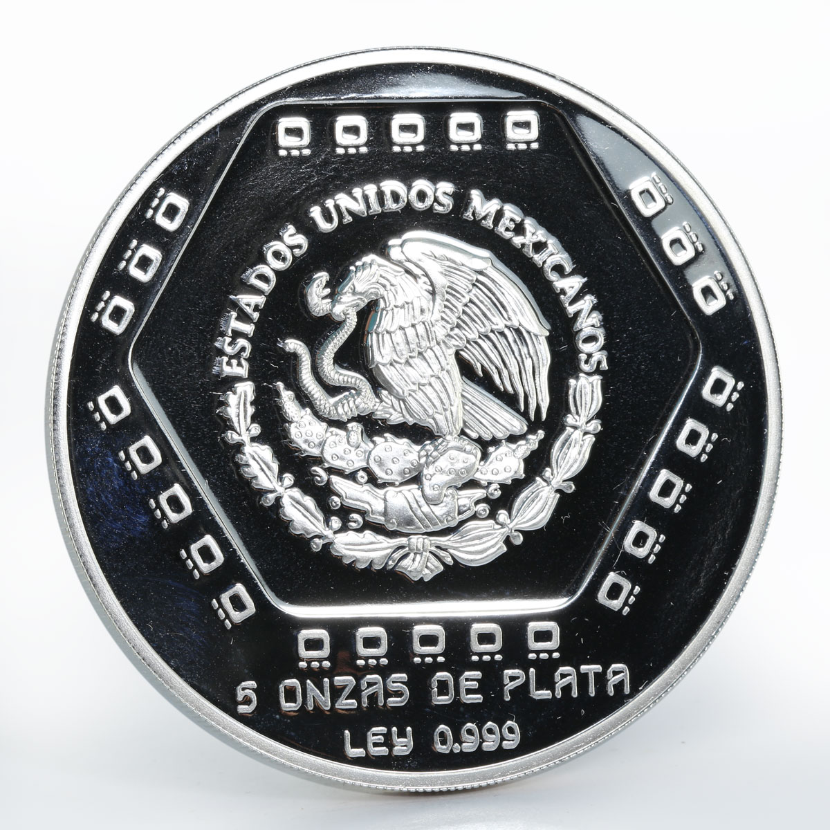 Mexico 10 pesos Piramide del Castillo proof silver coin 1994