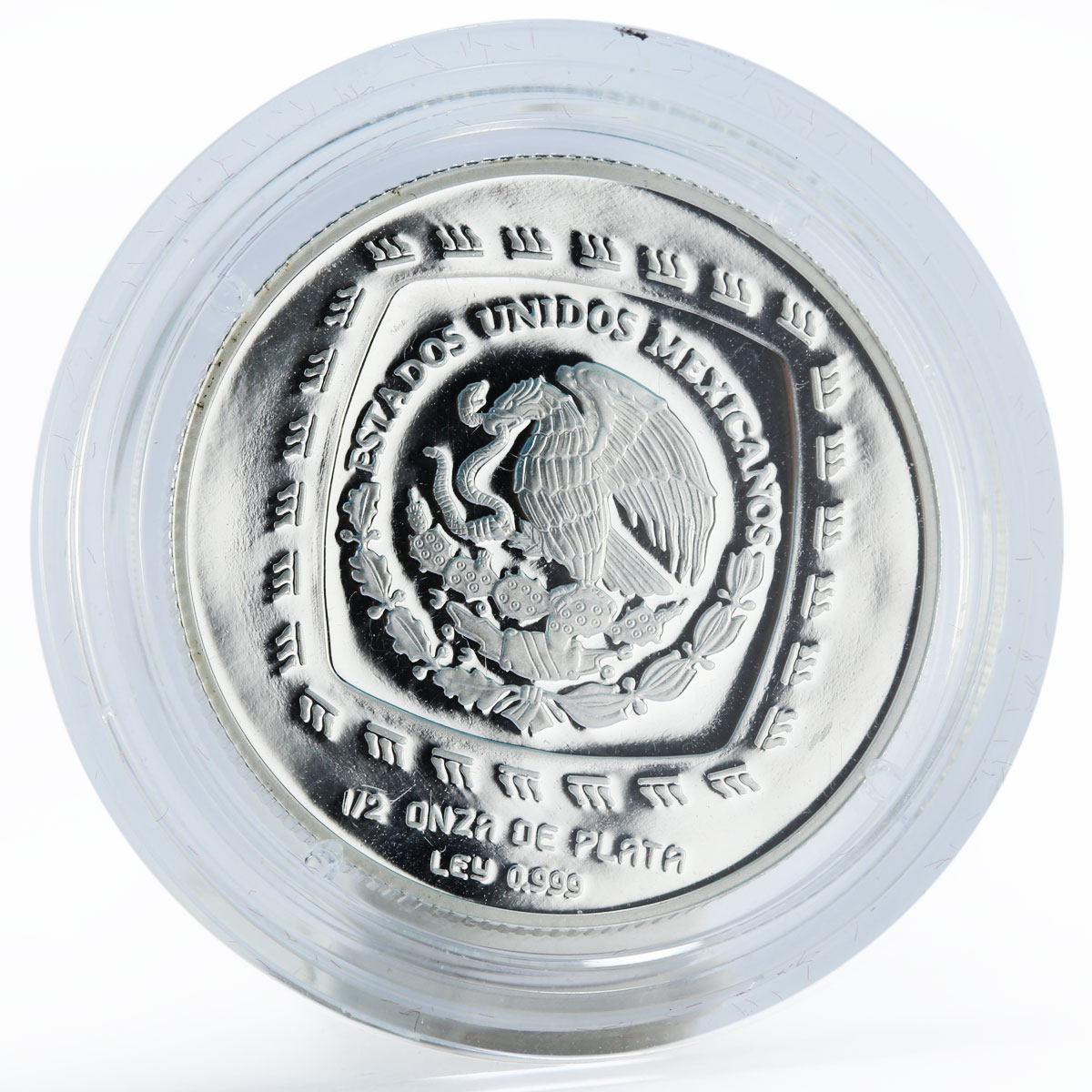 Mexico 2 pesos Olmec Series Senor de las Limas proof silver coin 1996