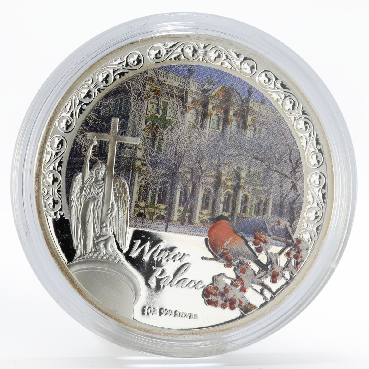 Niue 2 dollars Winter Palace of St. Petersburg colored proof silver coin 2012