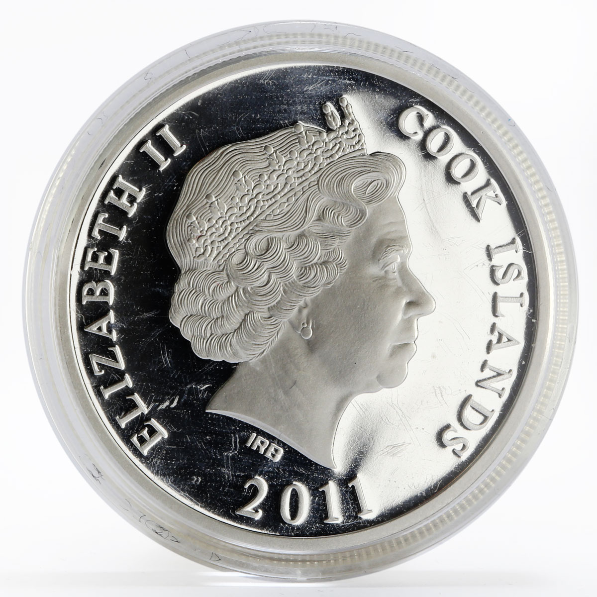 Cook Islands 10 dollars Black Swan Treasure Ship proof silver coin 2011