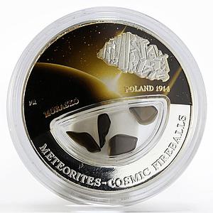 Fiji 10 dollars Meteorites Morasko Poland 1914 colored proof silver coin 2013