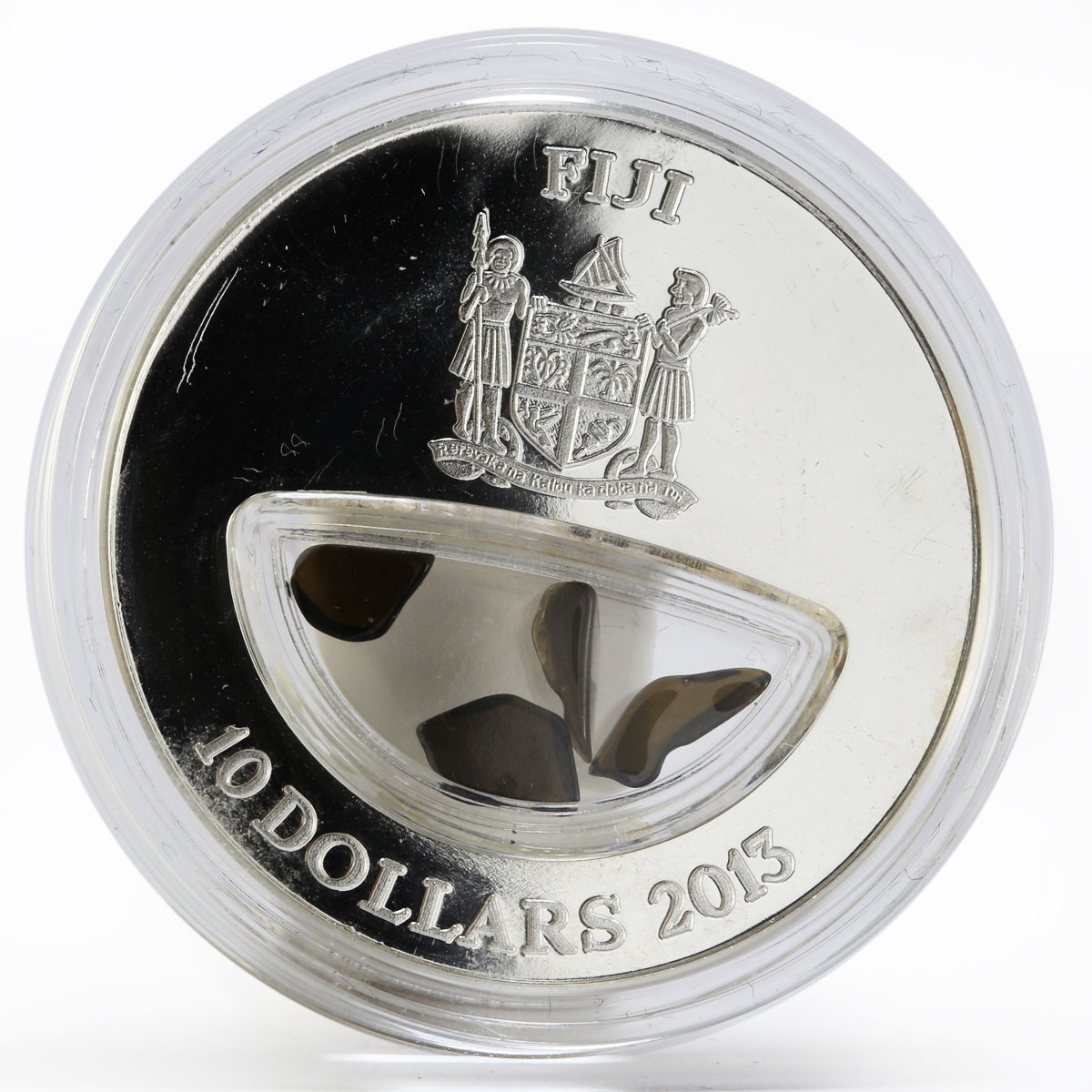Fiji 10 dollars Meteorites Morasko Poland 1914 colored proof silver coin 2013