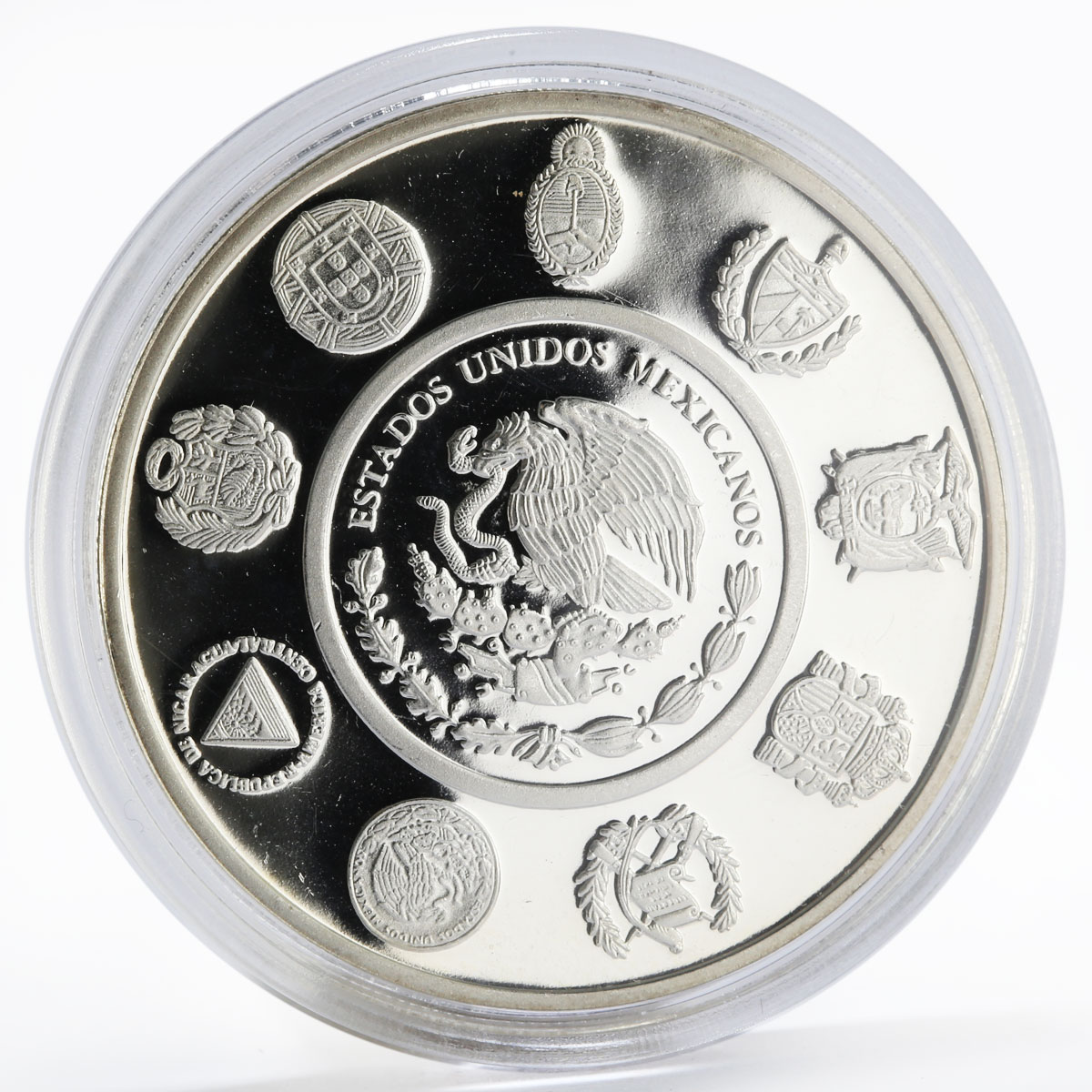 Mexico 5 Pesos Juego de pelota Olympics proof silver coin 2008