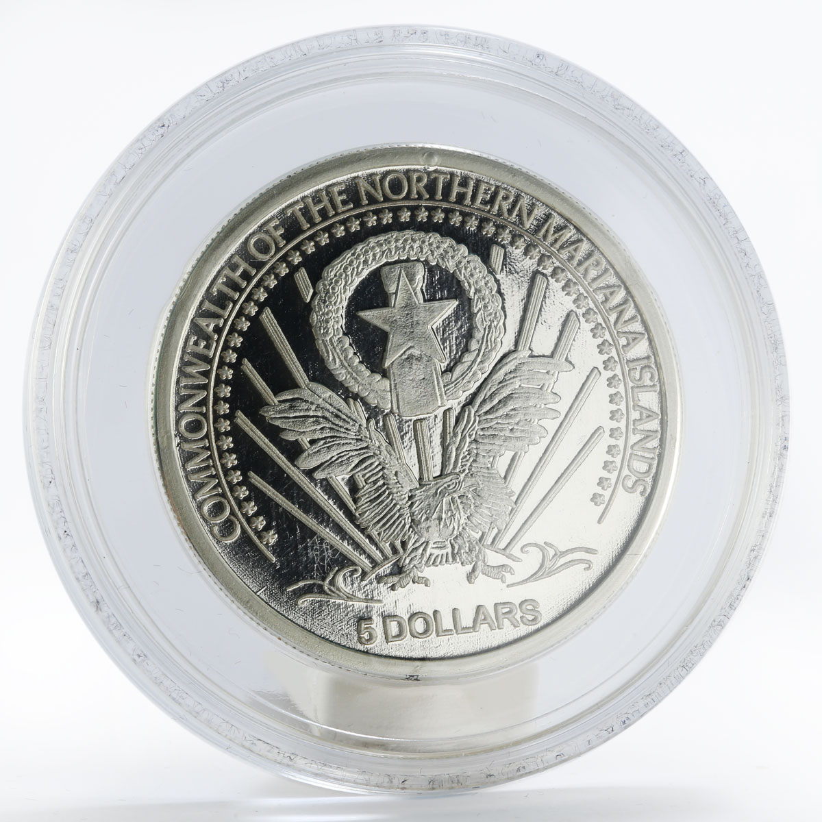 Mariana Islands set of 4 coins Pope John Paul II swarovski proof gilded 2005
