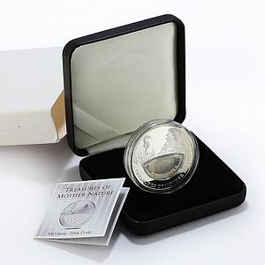 Fiji 1 dollar Treasures of Mother Nature series Pink Pearl silver coin 2012