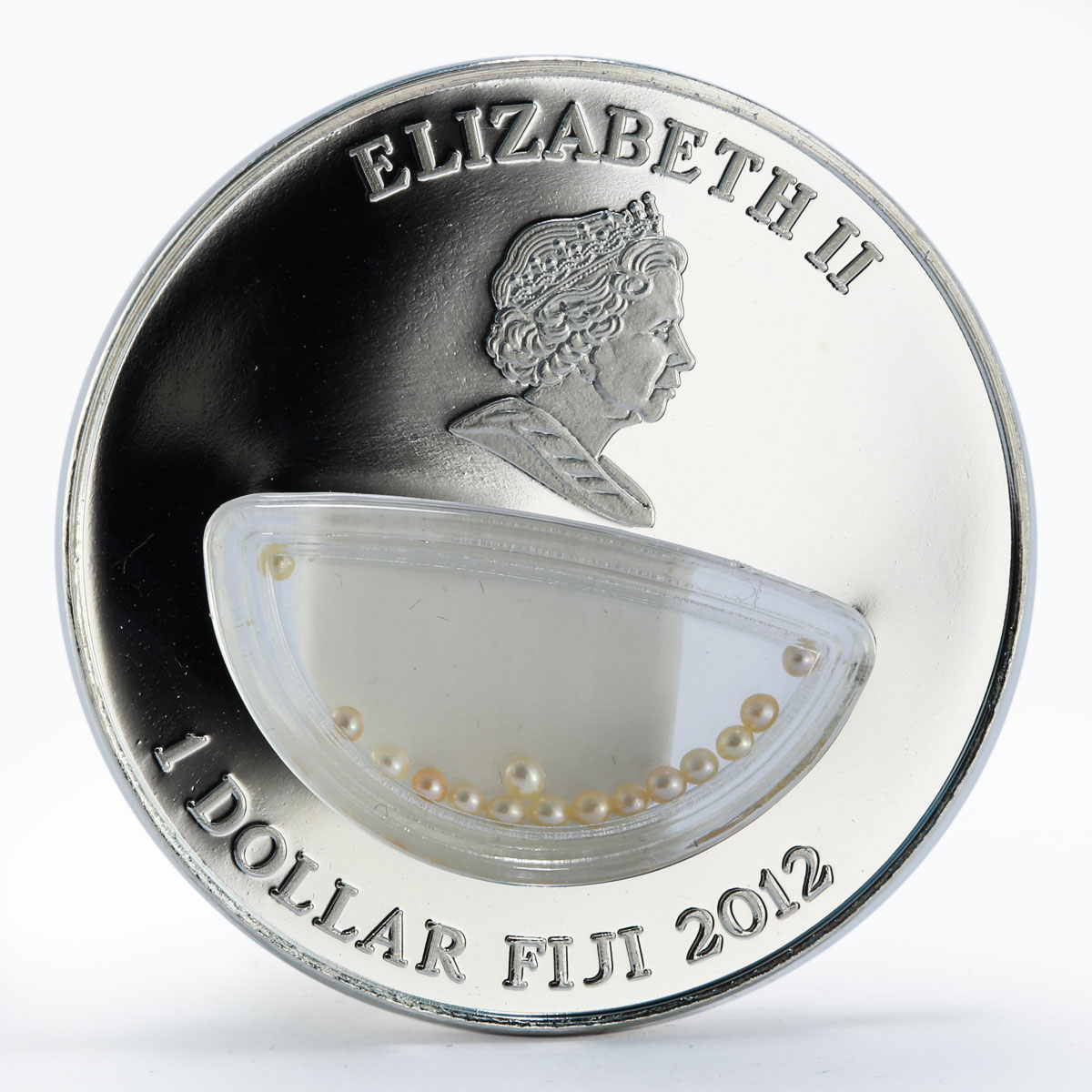 Fiji 1 dollar Treasures of Mother Nature Pink Pearl proof silver coin 2012