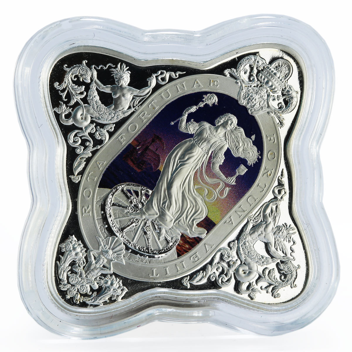 Tokelau 1 dollar Lady of Fortune colored proof silver coin 2014