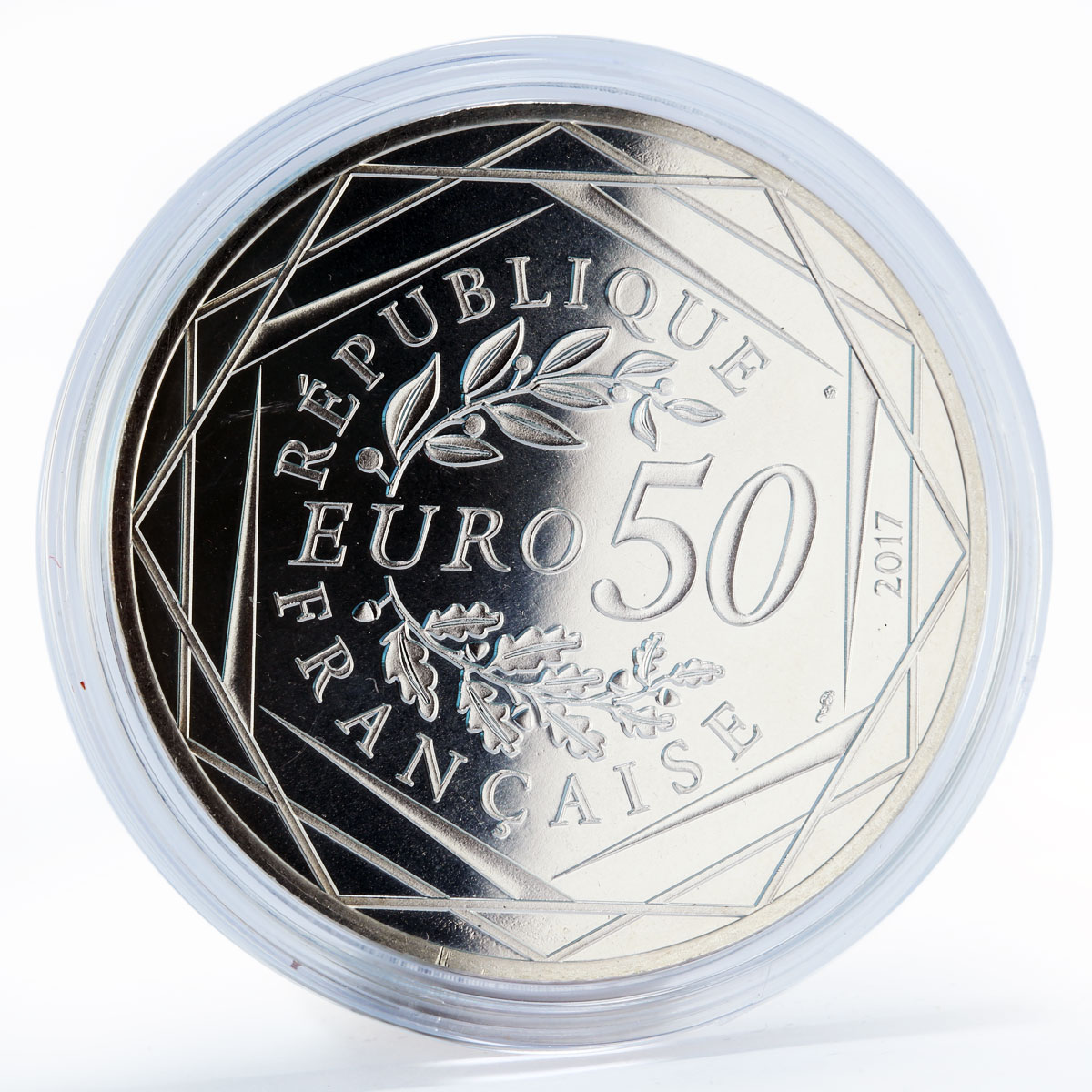 France 50 euro Jean-Paul Gaultier national symbol silver coin 2017