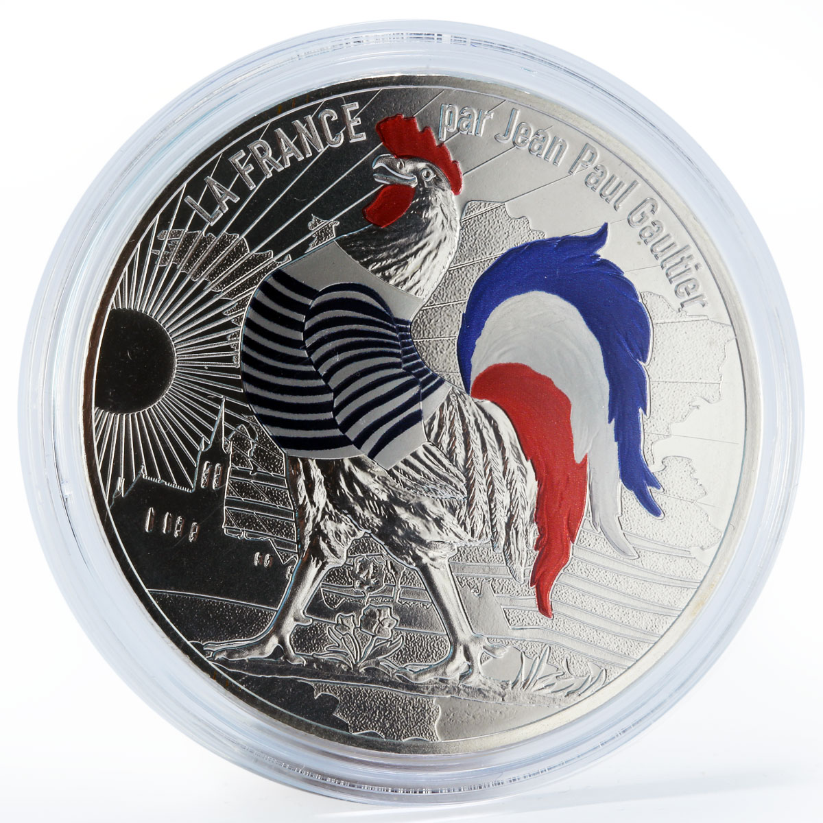 France 50 euro Jean-Paul Gaultier Coq Mariniere proof silver coin 2017