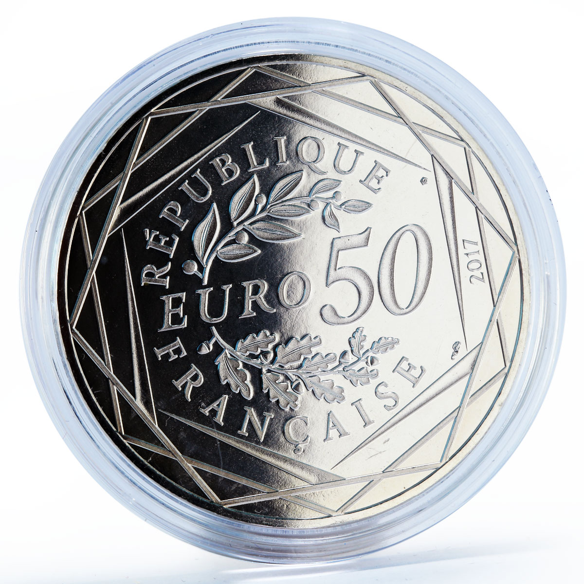 France 50 euro Jean-Paul Gaultier Coq Mariniere proof silver coin 2017