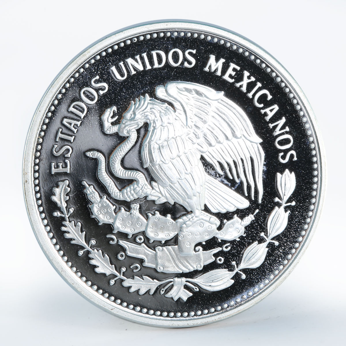 Mexico 100 pesos Monarch butterflies Fauna proof silver coin 1987