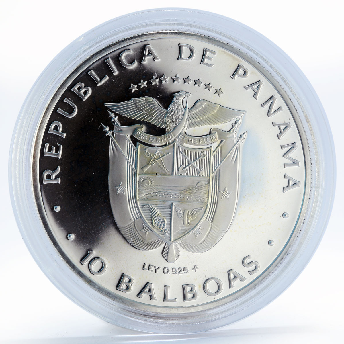 Panama 10 balboas Ratification of Panama Canal Treaty proof silver coin 1978