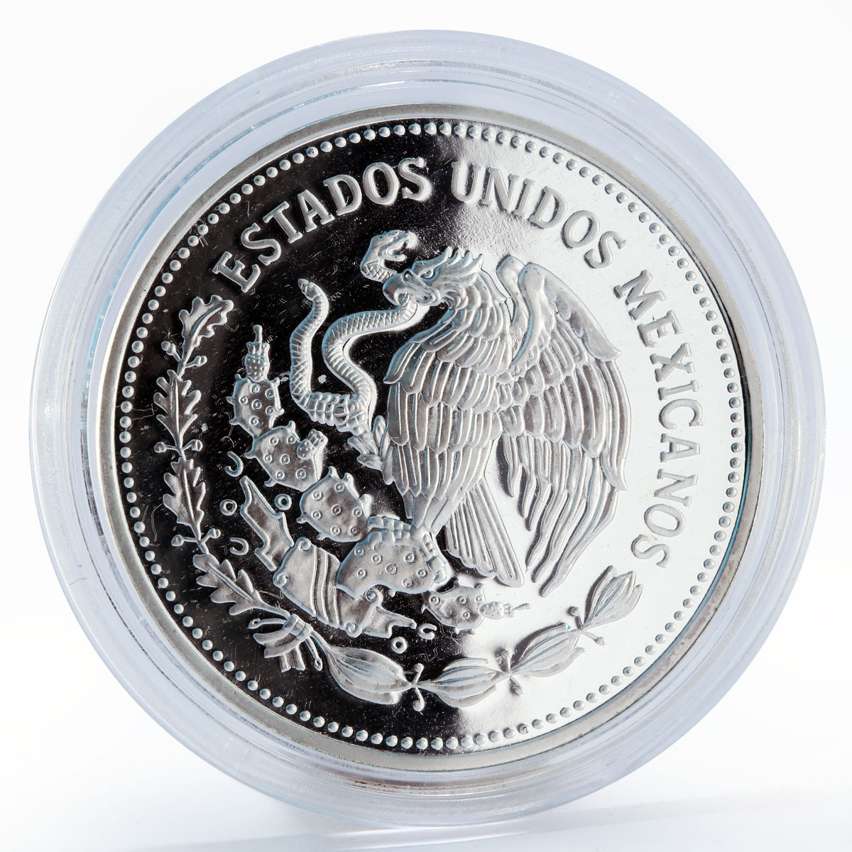 Mexico 100 pesos Monarch butterflies Fauna proof silver coin 1987