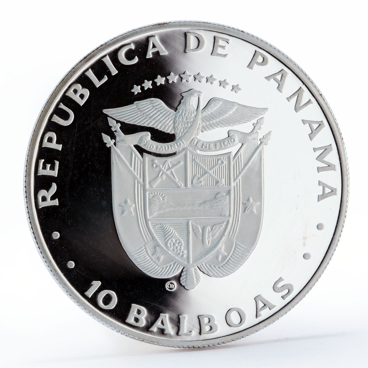 Panama 10 balboas International Year of the child proof silver coin 1982