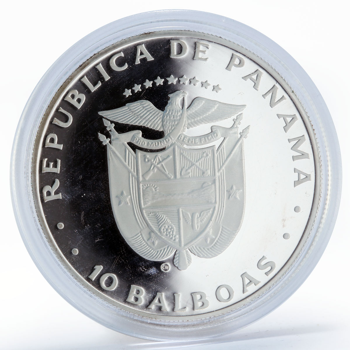 Panama 10 balboas International Year of the child proof silver coin 1982