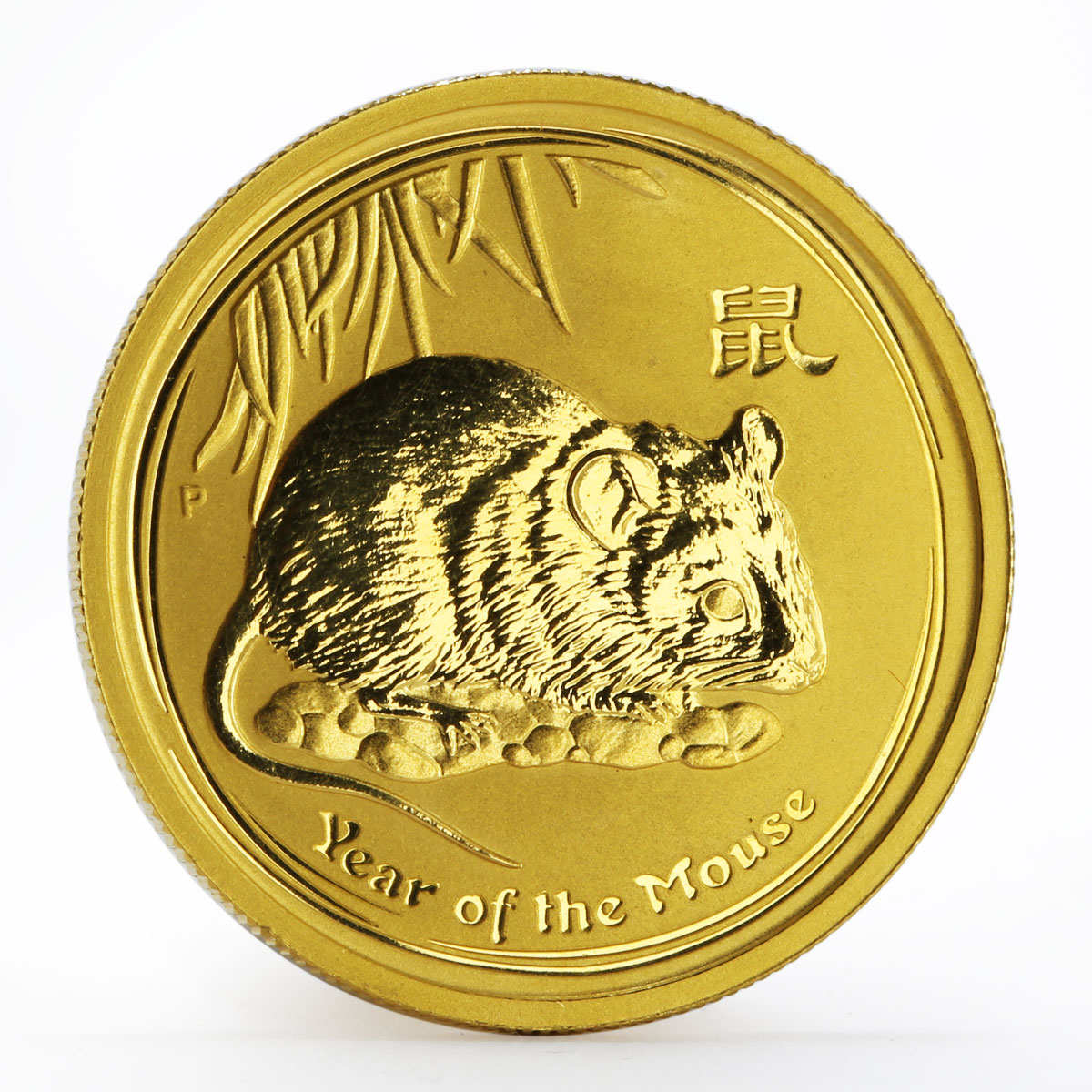 Australia 50 dollars Year of the Mouse Lunar Series II proof gold coin 2008