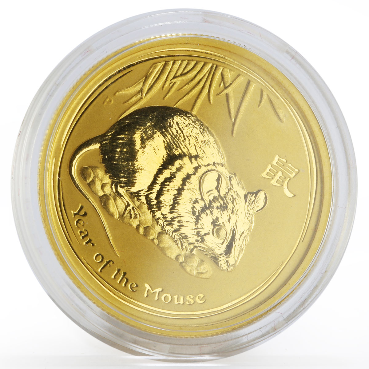 Australia 50 dollars Year of the Mouse Lunar Series II proof gold coin 2008