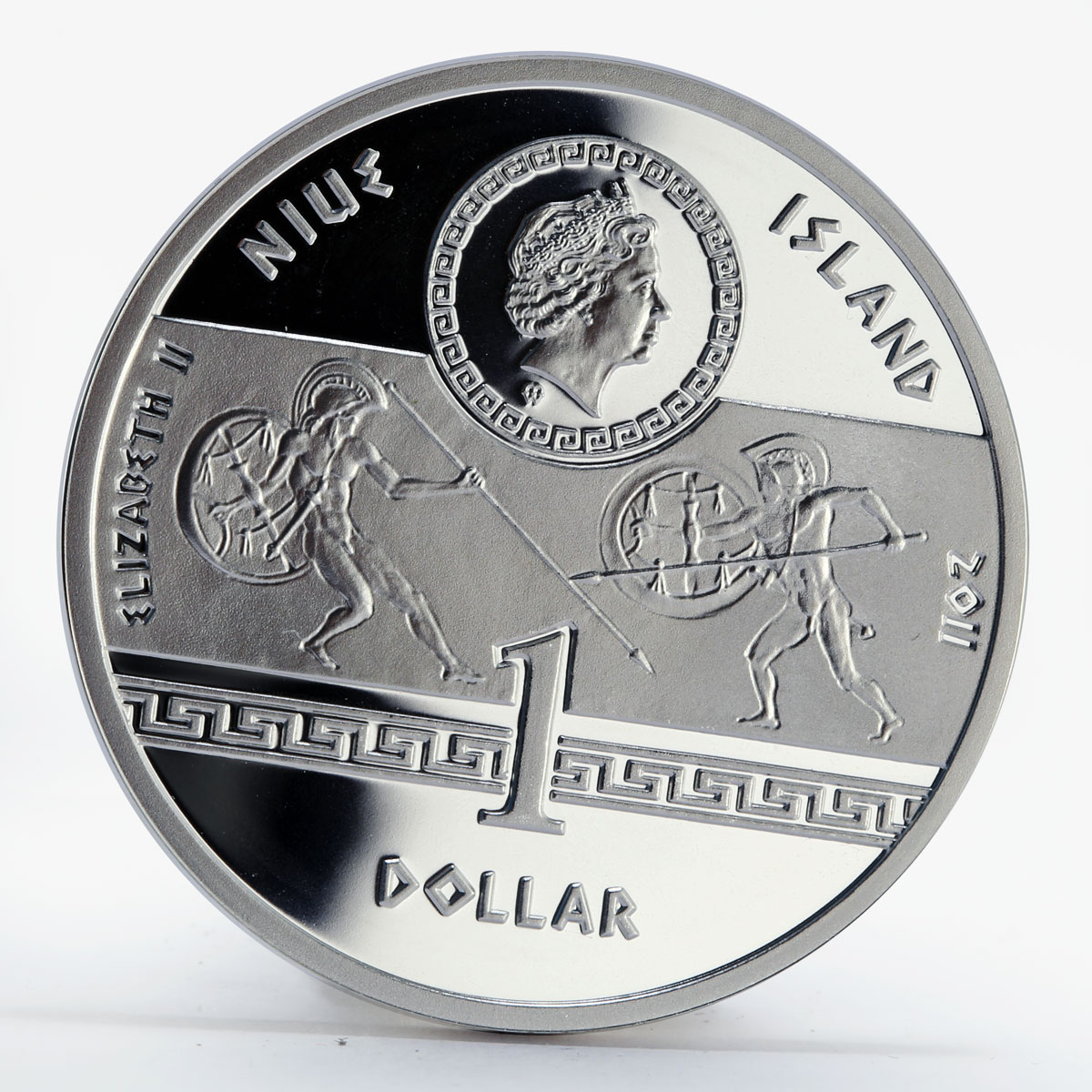 Niue 1 dollar Alexander The Great colored silver coin 2011