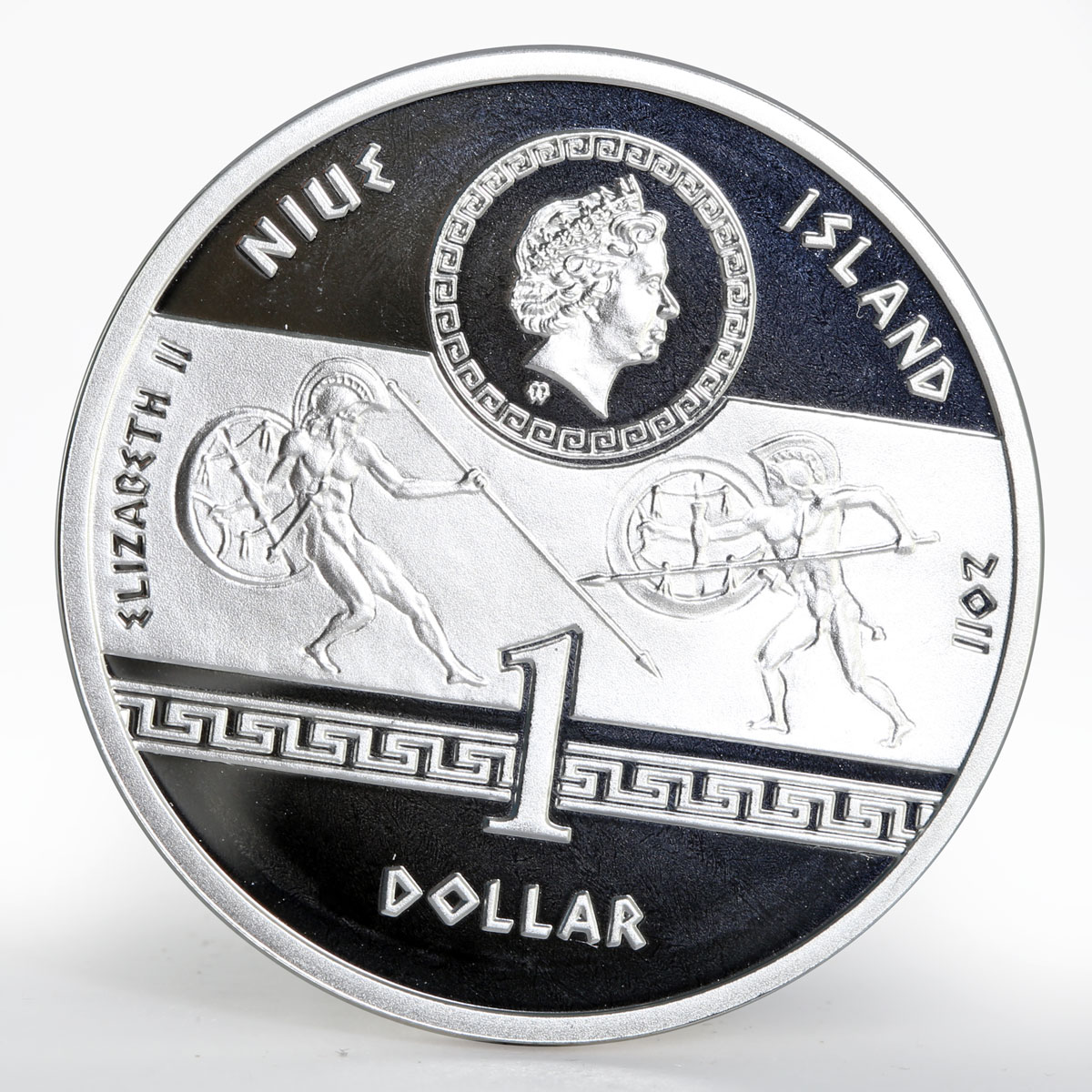 Niue 1 dollar Alexander The Great colored silver coin 2011