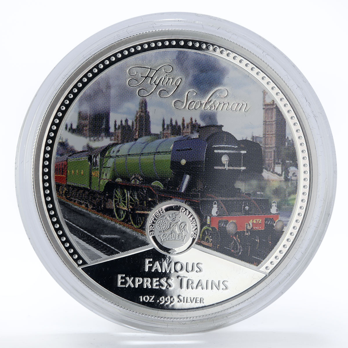 Niue set 4 coins Famous Express Trains proof colored silver 2010
