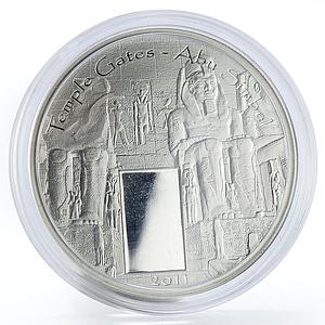 Palau 5 dollars Temple Gates Abu Simbel proof silver coin 2011