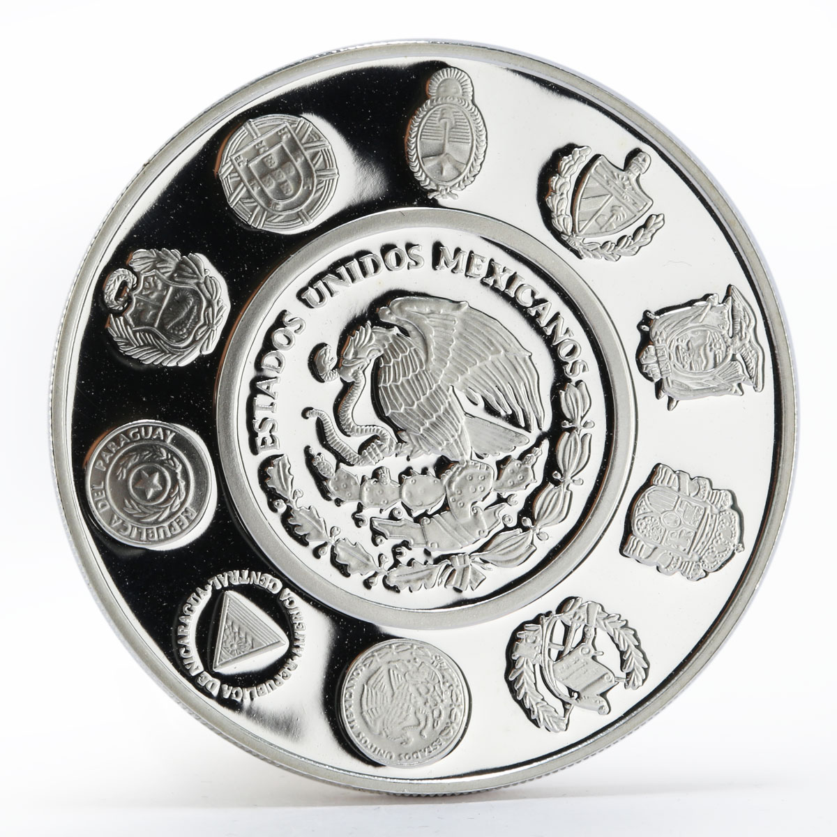 Mexico 5 pesos Acapulco Galleon Ibero-America series proof silver coin 2003
