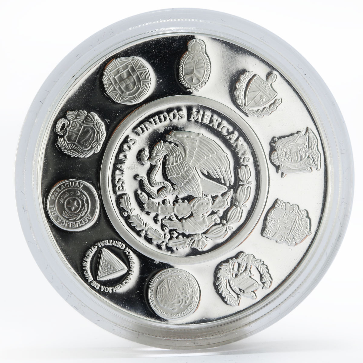 Mexico 5 pesos Acapulco Galleon Ibero-America series proof silver coin 2003