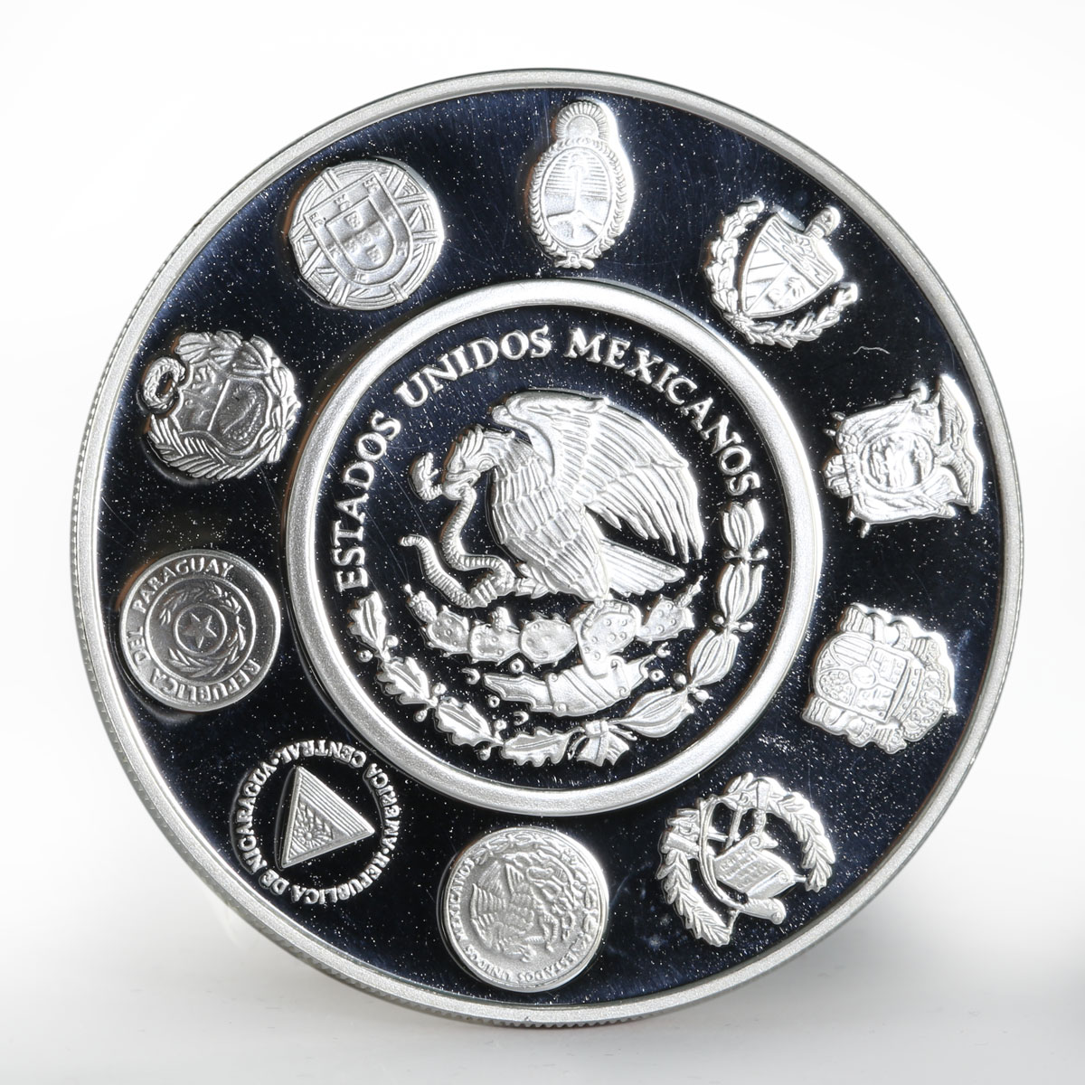 Mexico 5 pesos Acapulco Galleon Ibero-America series proof silver coin 2003