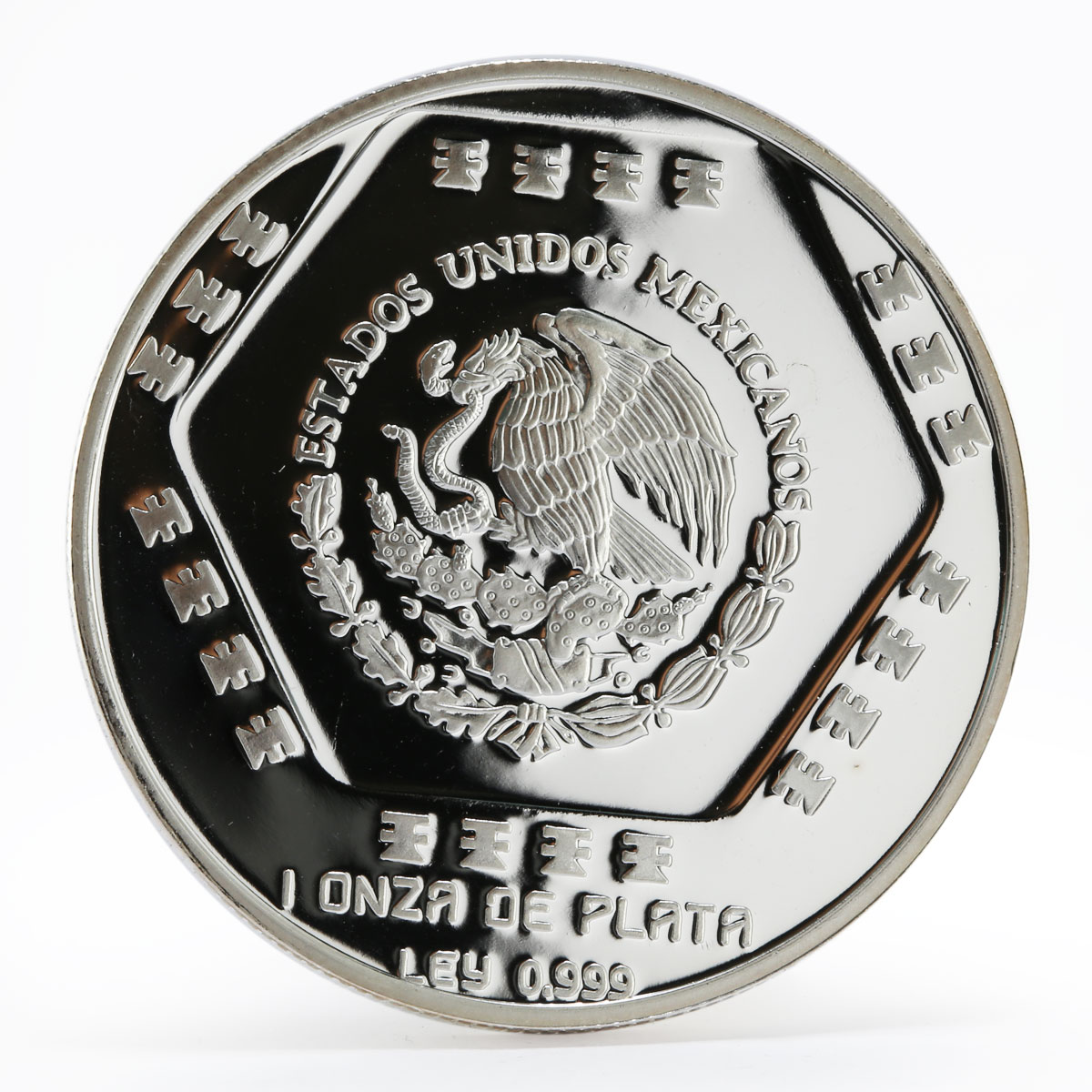 Mexico 5 pesos Sculpture Chaac-Mool proof silver coin 1994