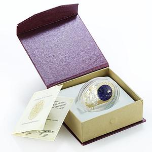 Macedonia 10 denari Zodiac Gemini 3D printing gilded silver oval coin 2015