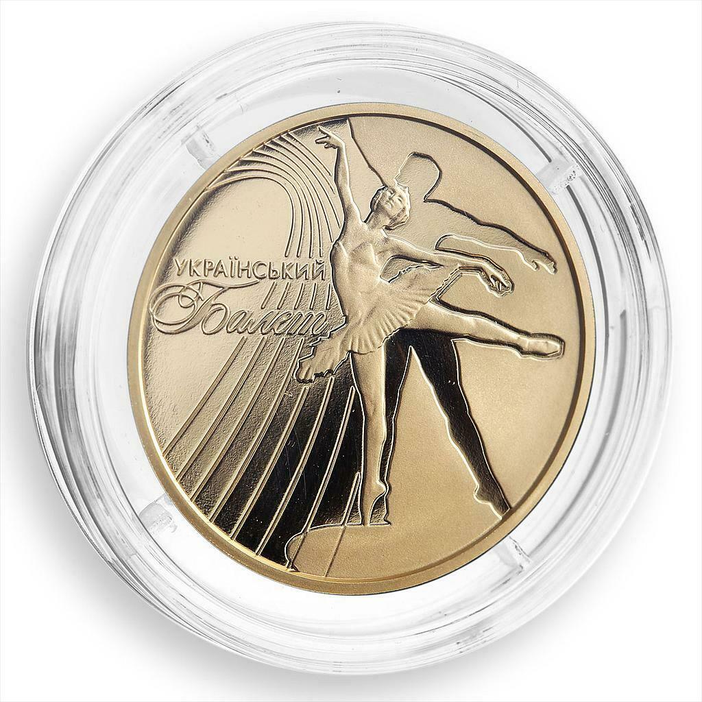 Ukraine, 50 hryvnas Ukrainian Ballet Heritage Serge Lifar gold proof 2010